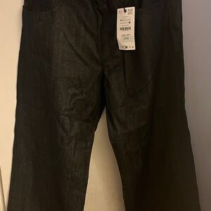 Zara Dark Blue Denim Pants